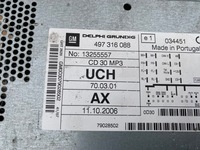 фото thumb №2, Opel zafira b радіо автомагнітола 13255557