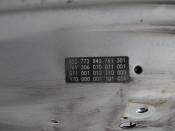 фото thumb №11, Mercedes a w169 169 рестайлинг капот крышка двигателя 761