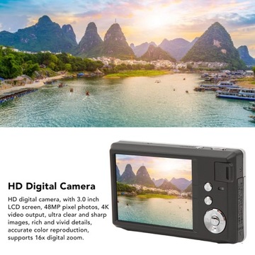 Цифровая камера 4K HD с 16-кратным зумом и защитой от тряски