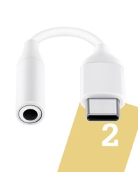 ОРИГИНАЛЬНЫЙ АДАПТЕР SAMSUNG AUDIO USB C - JACK 3.5mm GALAXY S20 S21 S22 S23