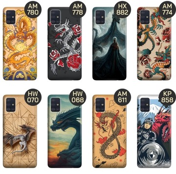 ETUI DO SAMSUNG GALAXY A51 5G WZORY SMOKI DRAGON TANIEC SMOKÓW OBUDOWA CASE