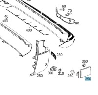 фото thumb №2, Oryginana заглушка бампера задняя sprinter l 906 910