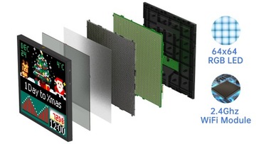 DIVOOM PIXOO 64 BLUETOOTH WI-FI ПИКСЕЛЬНАЯ РАМКА ART