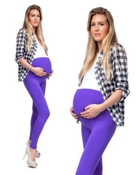 LEGGINGS для беременных, хлопковые леггинсы с вставкой для беременных, S/36