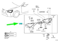 Купити Lexus rc xc10 фара передній правий rhd 81145-24230 оригінальний, фото thumb