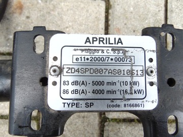 APRILIA ATLANTIC 125 РАМОЧНЫЕ ДОКУМЕНТЫ 11 лет