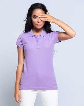 Polówka damska polo REGULAR JHK limonkowa M