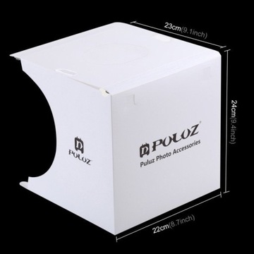 PULUZ ПАЛАТКА ДЛЯ ФОТОГРАФИИ БЕЗ ТЕНИ 20 СМ ДЛЯ ФОТОГРАФИЙ LED 1100LM 5500K MAT