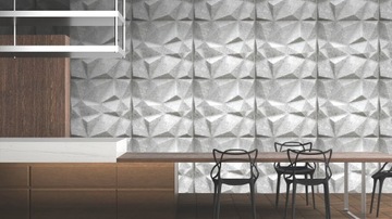 НАСТЕННАЯ КАССЕТНАЯ ПОТОЛОЧНАЯ ПАНЕЛЬ БЕТОН DIAMOND 41 ИМИТАЦИЯ 3D УЗОРА БЕТОНА