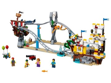 LEGO 31084 Creator 3w1 - Piracka kolejka górska. Zagniecenia.