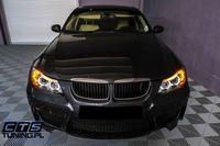фото thumb №15, Bmw 3 e90 e91lci lift 08-12 лампи фари перед передні black кільця led