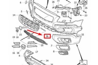 фото thumb №6, Volvo xc70 mk2 передняя левая защита бампера бокового nowa оригинальная 3137