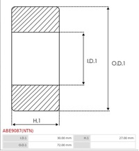 фото thumb №9, As-pl abe9087 ntn подшипник