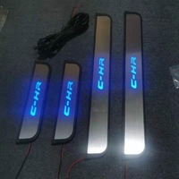 фото thumb №10, Накладки пороговые стальной защитное toyota chr c-hr