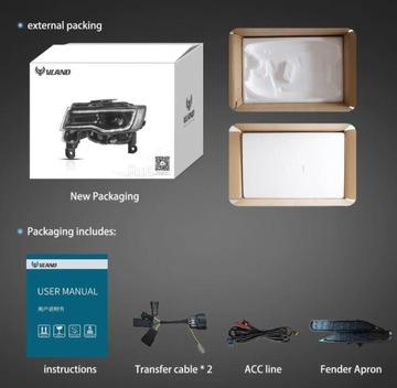 фото thumb №9, Лампа лампи повний led drl vland комплект jeep grand cherokee wk2 2014-2021