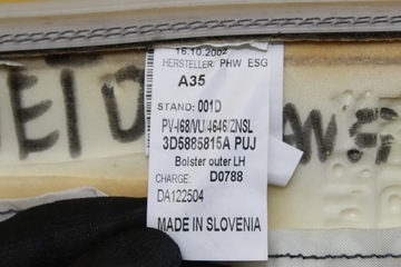 фото thumb №9, Боковина bok сиденья левый зад vw phaeton