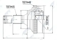 фото thumb №1, Шарнір піввісь npz-pe-018 nty