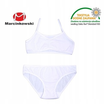 Белое белое белье, набор для девушек Top Figs и Blete Bra 146