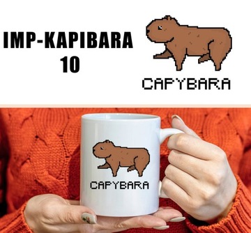 БЕЛАЯ КРУЖКА С ПРИНТОМ IMP-KAPIBARA 01 ПОДАРОК
