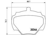 фото thumb №1, Brembo гальмівні колодки гальмівний. land rover range rover 69-85