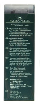 Ручка FABER-CASTELL Artist Pen PITT 4 шт. СЕПИЯ