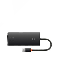 BASEUS HUB ADAPTER USB — 4x USB 3.0, док-станция, переходник, кабель 25 см