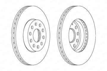фото thumb №2, Диски тормозные 2szt. перед audi a3 q2 seat altea altea xl ateca