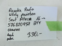 фото thumb №9, Панель рамка радио seat ateca 2016- 576820951 byy чёрный блеск