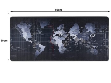 БОЛЬШОЙ КОВРИК ДЛЯ МЫШИ КАРТА МИРА ОФИС 80х30