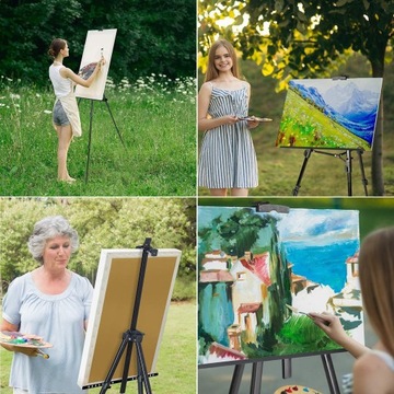НАБОР ХУДОЖЕСТВЕННОЙ КРАСКИ ЧЕМОДАН с мольбертом Oh Art!