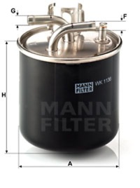 Mann фільтр фільтр пального vw 3,0-4,2tdi a8 в Україні, фото thumb