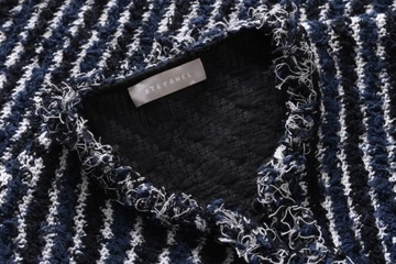 STEFANEL толстый темно-синий пиджак из букле, пиджак Chanel, M