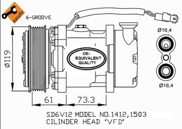 фото thumb №12, Компрессор кондиционера nrf 32275
