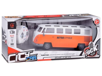 Автобус RETRO CITY BUS с подсветкой, управляемый с пульта RC0677.