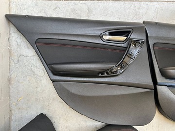 фото thumb №15, Сиденья диван обшивки комплект bmw 1 f20 спортлайн красная nić 2013