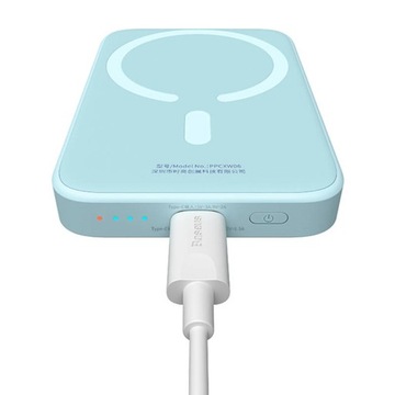 BASEUS MAGNETIC POWER BANK LED КАБЕЛЬ USB-C 6000 МАЧ 20 Вт POWERBANK MAGSAFE