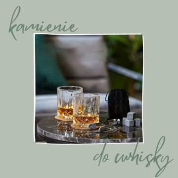 Kamienie do WHISKY kamienne KOSTKI lodowe GRANIT