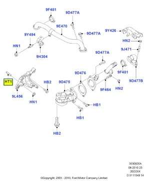 фото thumb №6, Винт, рециркуляция gazów spalinowych ford mondeo 2007-2014 ca2 1318538
