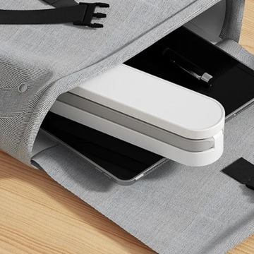 Светодиодная USB-лампа, складная, компактная, 3 вида света, розовый и серый.