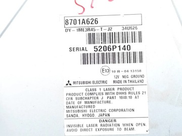 фото thumb №7, Mitsubishi outlander радио cd player. 2015 suv 4/5dr 8701a626 12-23