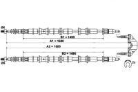 Купить Ate трос тормоза ручного opel zafira a 1.6-2.2d, фото thumb