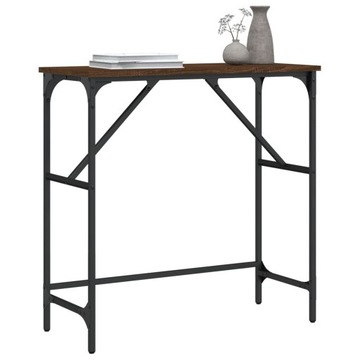 КОНСОЛЬНЫЙ СТОЛ ИЗ КОРИЧНЕВОГО ДУБА 75X32X75CM