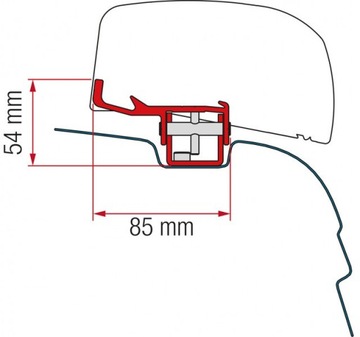 АДАПТЕР НА КРЫШЕ FIAMMA F40 VW T5/T6