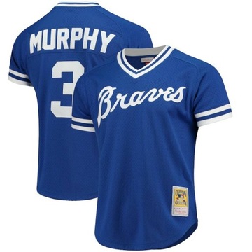 Бейсбольные майки Atlanta Braves #3, Джерси Мерфи, 4XL