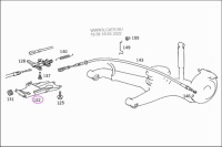 фото thumb №1, Кронштейн тросів гальма mercedes w638 a6384200386