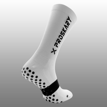 PROSKARY Skarpetki treningowe X-Light Białe Antypoślizgowe