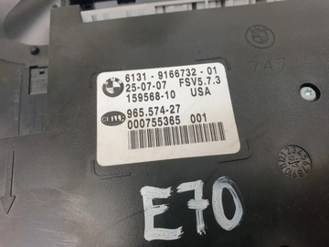 фото thumb №8, Bmw x5 e70 лампа інтер'єру стеля чорна оригінал