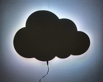 Ночник светодиодный RGB CLOUD, белый, сетевой