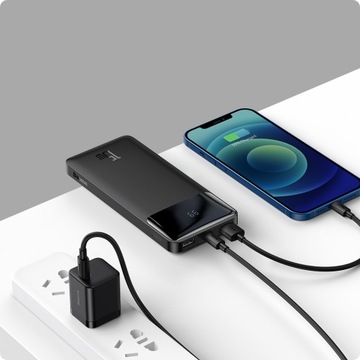 BASEUS POWER BANK 10000 мАч POWERBANK 15 Вт PD 3x USB USB-C TYPE-C 3A