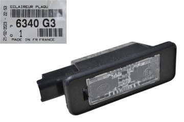 фото thumb №1, Лампа освещение номерного знака citroen c5 peugeot 508